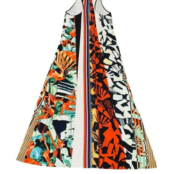 Clover Canyon x REVOLVE Ink Strokes Racerback Multicolored Maxi dress sz medium - Picture 7 of 10